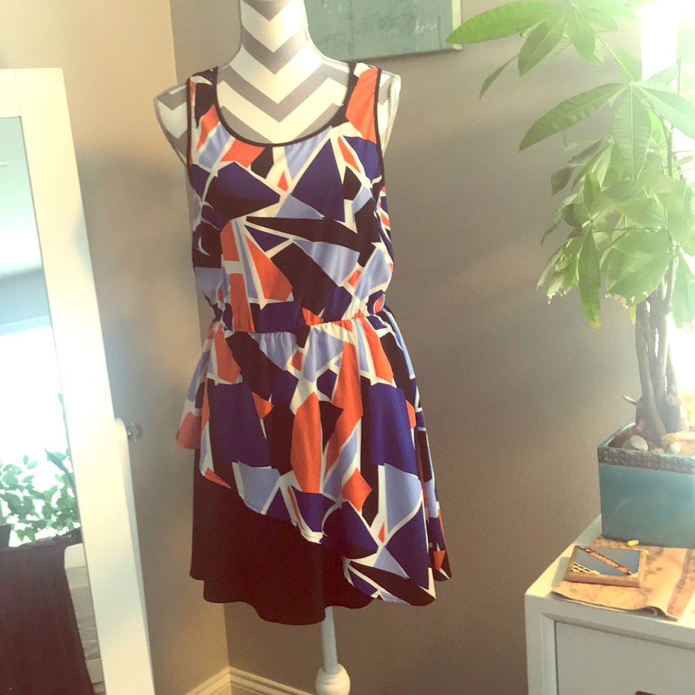 Harlowe And Graham Size Small Color Block Dress - image 1